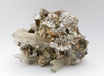 Arsenopyrit, helvin - ⚒ Yaogangxian, Hunan, Čína